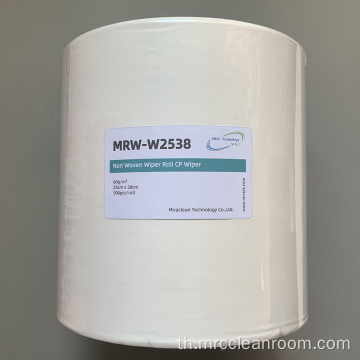 MRW-W2538 25*38 ซม. สีขาว nonwoven ม้วน CP Wiper